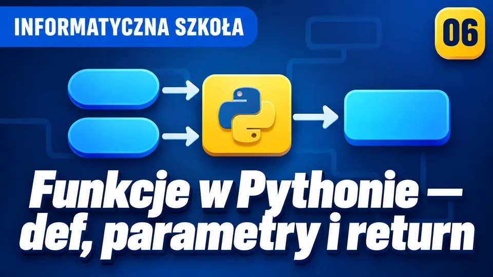 Funkcje w Pythonie — def, parametry i return